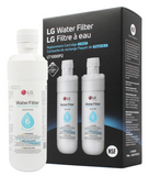 LG LT1000P2 6-Month / 200 Gallon Refrigerator Replacement Water Filter, Reduces Chlorine, 2 Count (Pack of 2), White.