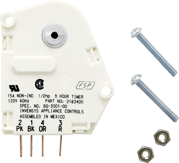 Defrost Timer Kit Replacement for Whirlpool Refrigerator #2183400 Parts Plus Company